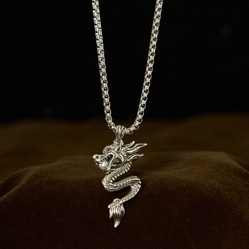 Nimara Ritual Dragon Copper Balance Luck Necklace Pendant