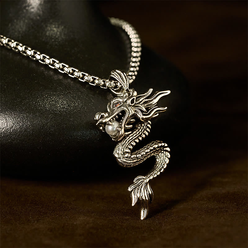 Nimara Ritual Dragon Copper Balance Luck Necklace Pendant