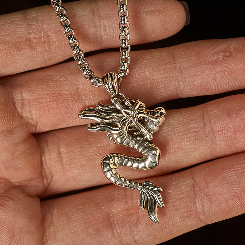 Nimara Ritual Dragon Copper Balance Luck Necklace Pendant