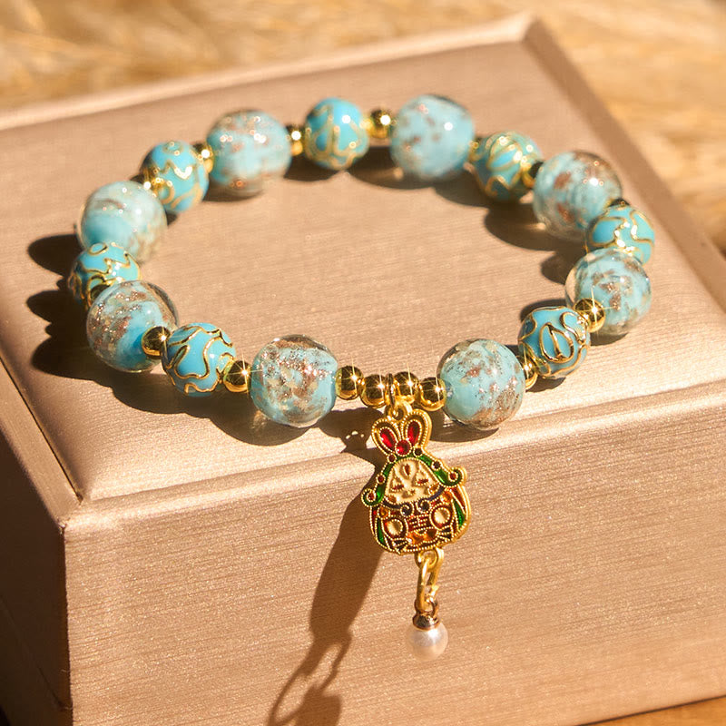 Nimara Ritual Rabbit Liuli Glass Luck Bracelet