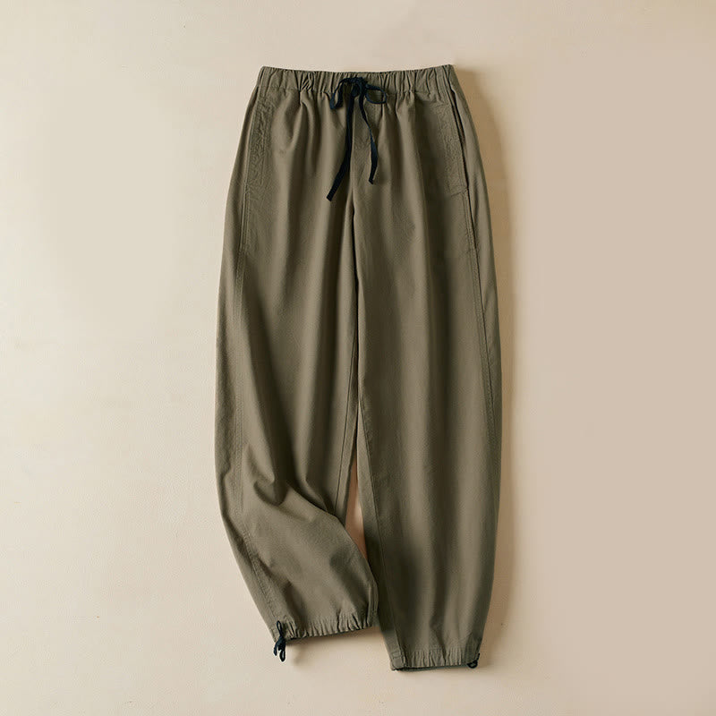 Nimara Ritual Fall Drawstring 7-8 Length Cotton Women's Cargo Pants With Pockets