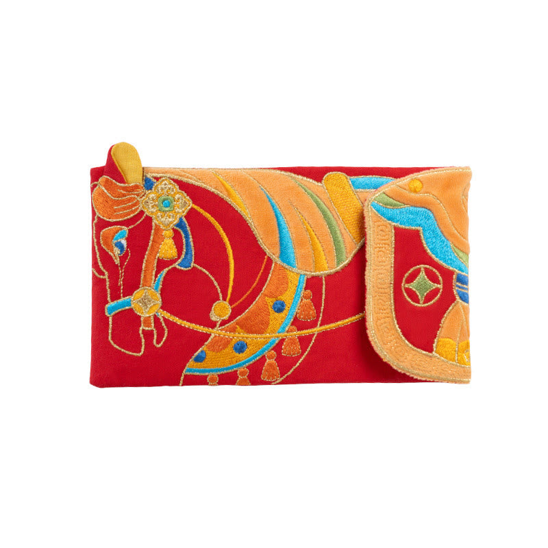 Nimara Ritual Embroidery Year Of The Horse 2026 New Year Tassel Chinese Red Envelope