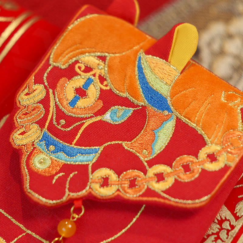 Nimara Ritual Embroidery Year Of The Horse 2026 New Year Tassel Chinese Red Envelope
