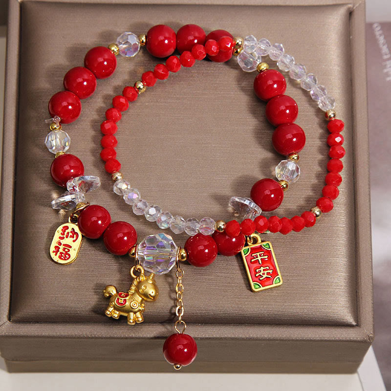 Nimara Ritual Year Of The Horse Ingot Prosperity 2Pcs Bracelet