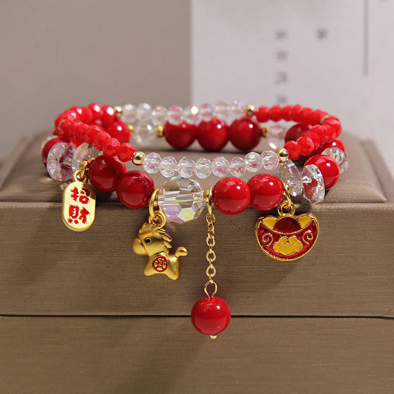 Nimara Ritual Year Of The Horse Ingot Prosperity 2Pcs Bracelet