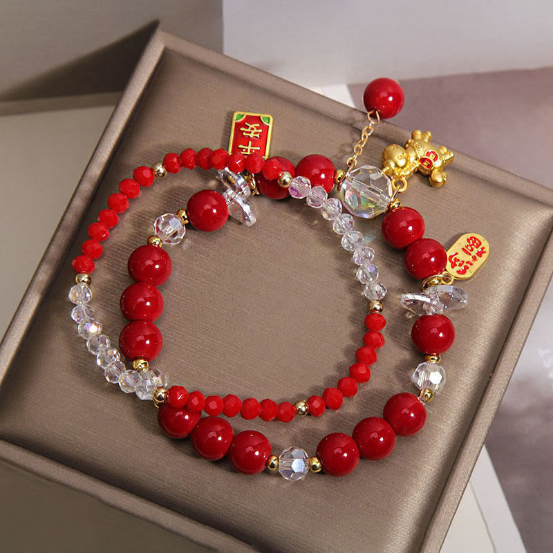 Nimara Ritual Year Of The Horse Ingot Prosperity 2Pcs Bracelet