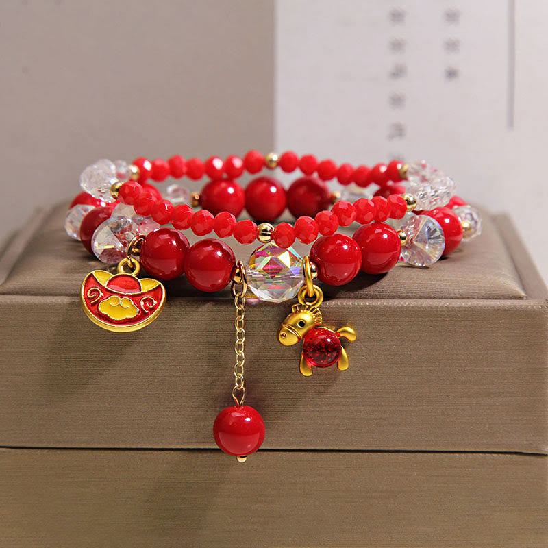 Nimara Ritual Year Of The Horse Ingot Prosperity 2Pcs Bracelet