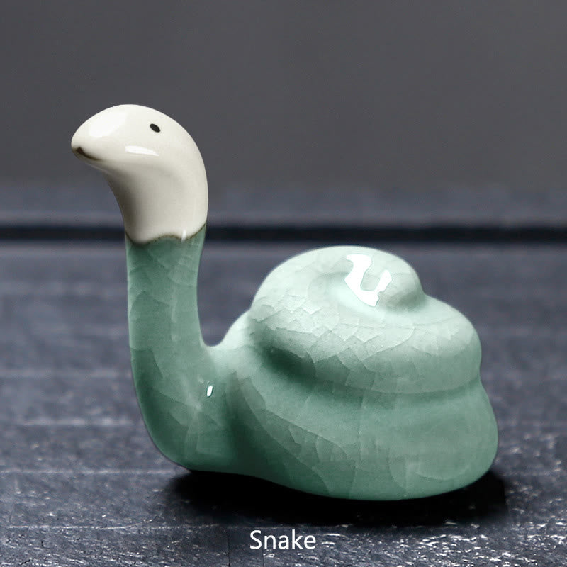 Nimara Ritual Chinese Zodiac Ceramic Tea Pet Home Decoration