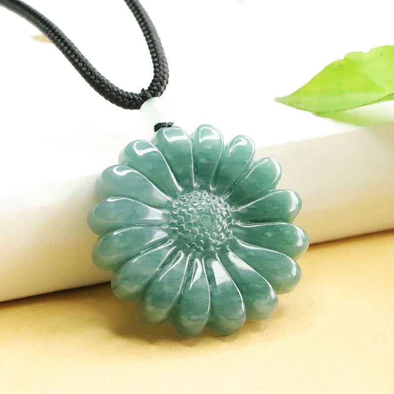 Nimara Ritual Sunflower Jade Abundance Necklace Pendants
