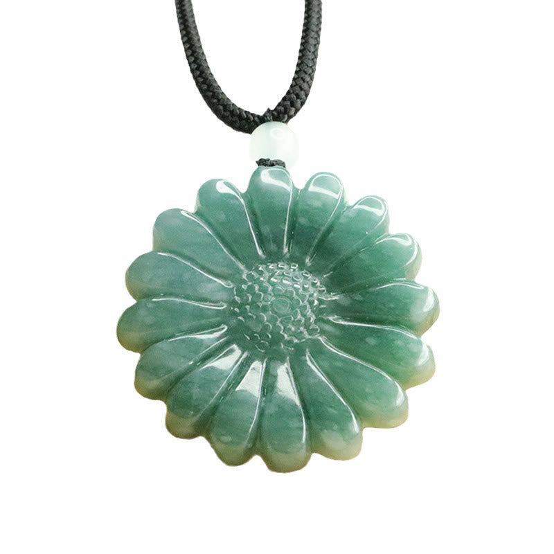 Nimara Ritual Sunflower Jade Abundance Necklace Pendants