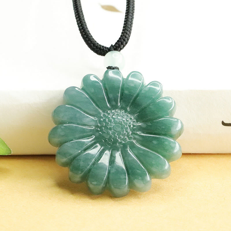 Nimara Ritual Sunflower Jade Abundance Necklace Pendants