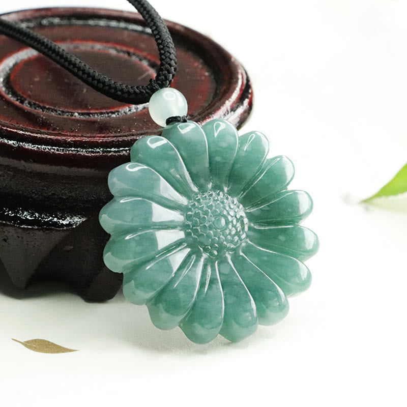 Nimara Ritual Sunflower Jade Abundance Necklace Pendants
