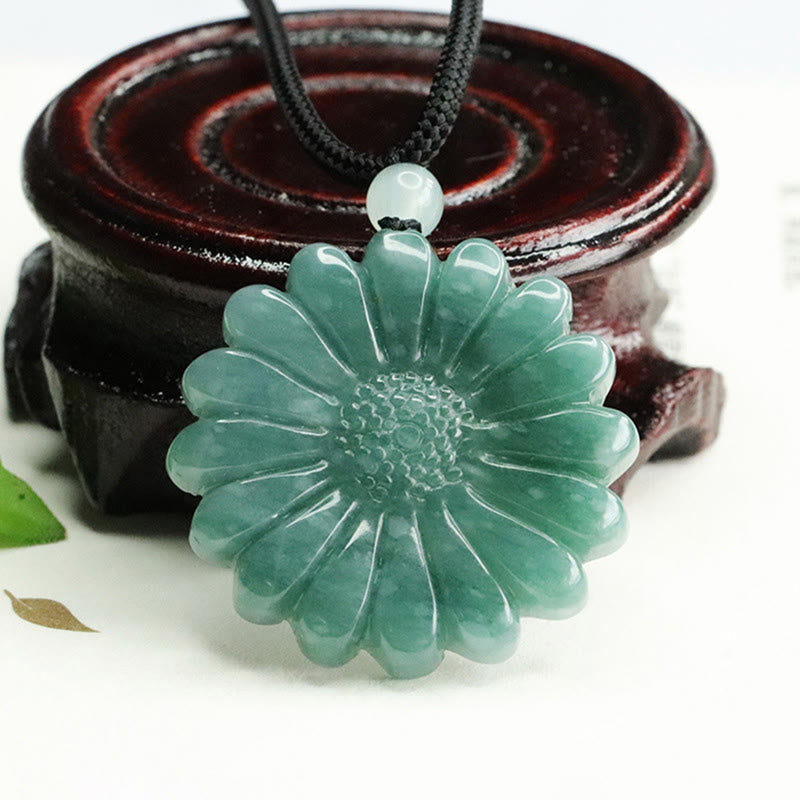 Nimara Ritual Sunflower Jade Abundance Necklace Pendants
