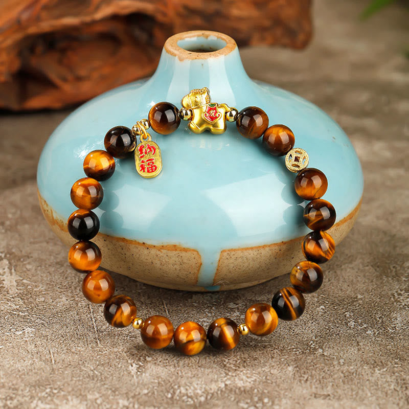 Nimara Ritual Year Of The Horse Tiger Eye Courage Bracelet