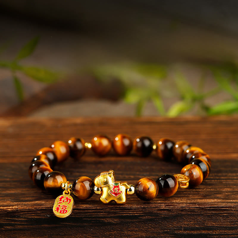 Nimara Ritual Year Of The Horse Tiger Eye Courage Bracelet