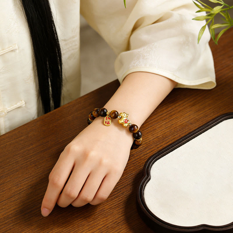 Nimara Ritual Year Of The Horse Tiger Eye Courage Bracelet