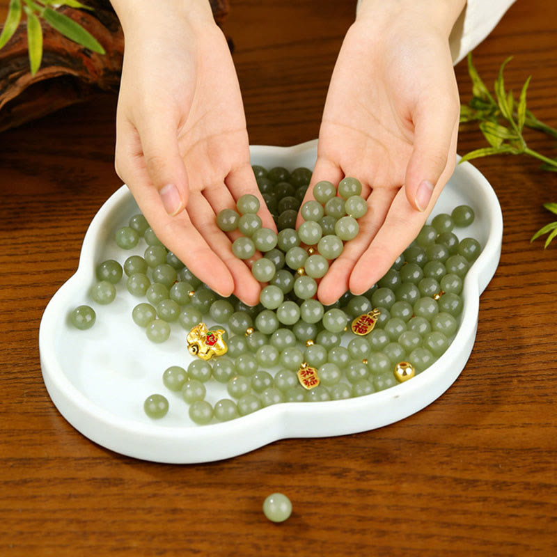 Nimara Ritual Year Of The Horse Hetian Jade Abundance Bracelet