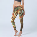 Nimara Ritual Dunhuang Flying Apsaras Mandala Print Gym Leggings Women's Yoga Pants