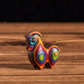 Reduce Stress and Positive Year Of The Horse Carved Tang Horse Rainbow Eucalyptus Desk Decoration