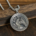 Nimara Ritual Year Of The Horse Titanium Steel Balance Necklace Pendants