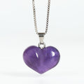 Nimara Ritual Heart Design Amethyst Topaz Pink Crystal Opal Tiger Eye White Crystal Red Jasper Amazonite Green Aventurine Black Obsidian Citrine Balance Necklace Pendant