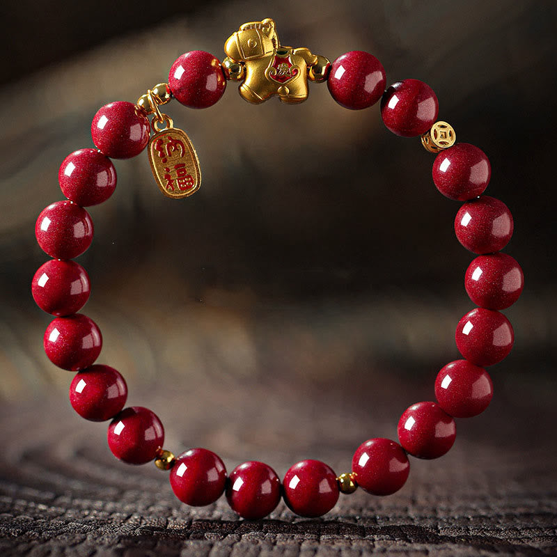 Nimara Ritual Year Of The Horse Cinnabar Blessing Bracelet