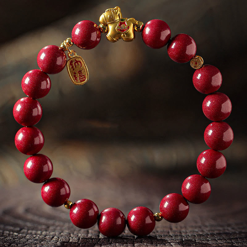 Nimara Ritual Year Of The Horse Cinnabar Blessing Bracelet