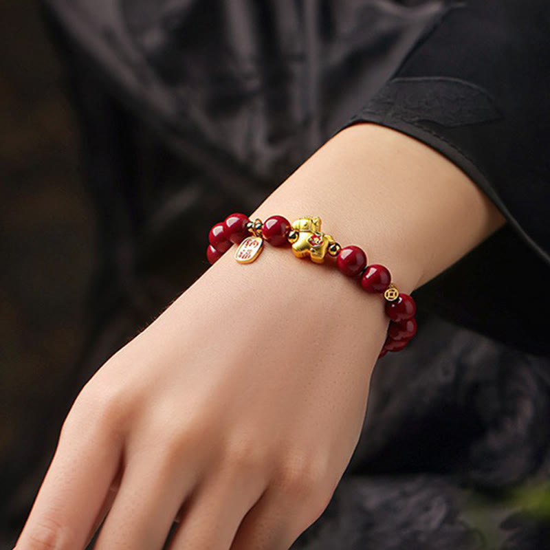 Nimara Ritual Year Of The Horse Cinnabar Blessing Bracelet