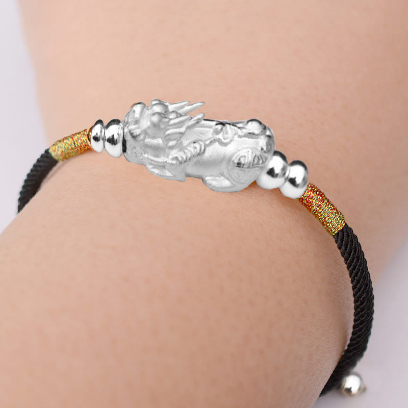 Nimara Ritual 24K Gold-Plated PiXiu Luck Red String Bracelet
