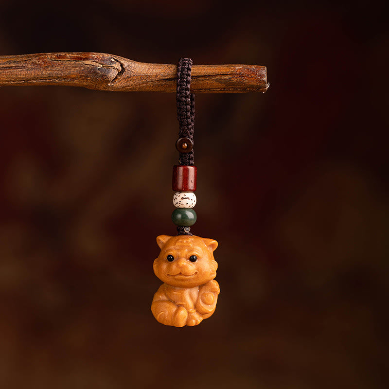 Nimara Ritual Year Of The Horse Red Sandalwood Star Moon Bodhi Seed Blessing Key Chain