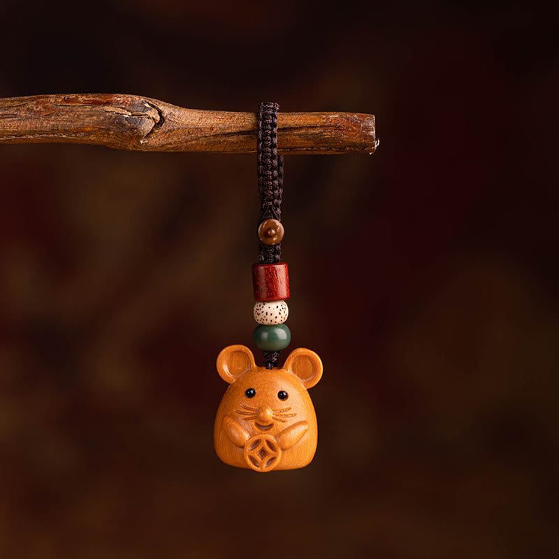 Nimara Ritual Year Of The Horse Red Sandalwood Star Moon Bodhi Seed Blessing Key Chain