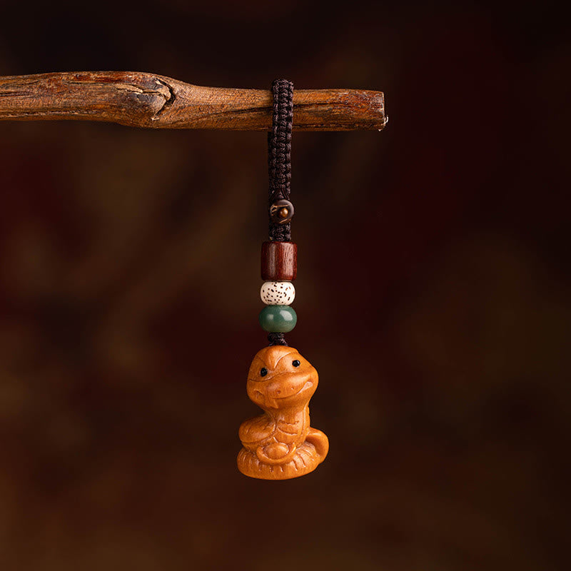 Nimara Ritual Year Of The Horse Red Sandalwood Star Moon Bodhi Seed Blessing Key Chain