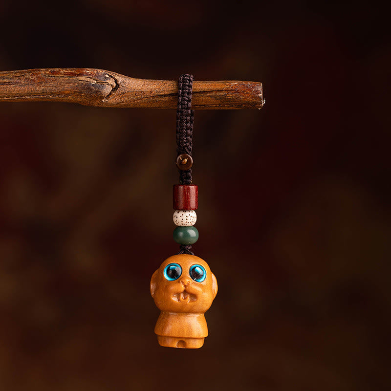 Nimara Ritual Year Of The Horse Red Sandalwood Star Moon Bodhi Seed Blessing Key Chain
