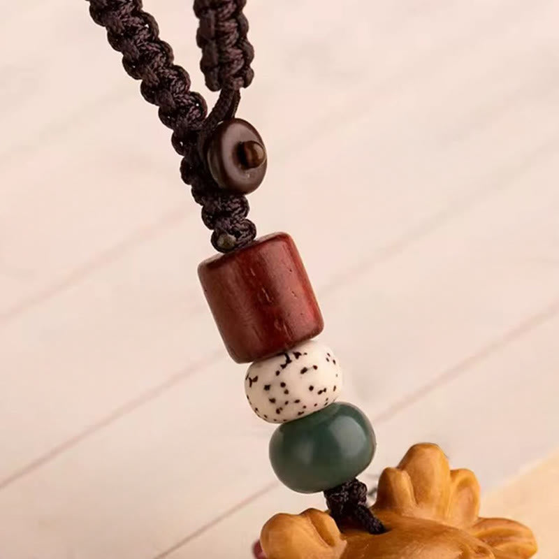 Nimara Ritual Year Of The Horse Red Sandalwood Star Moon Bodhi Seed Blessing Key Chain