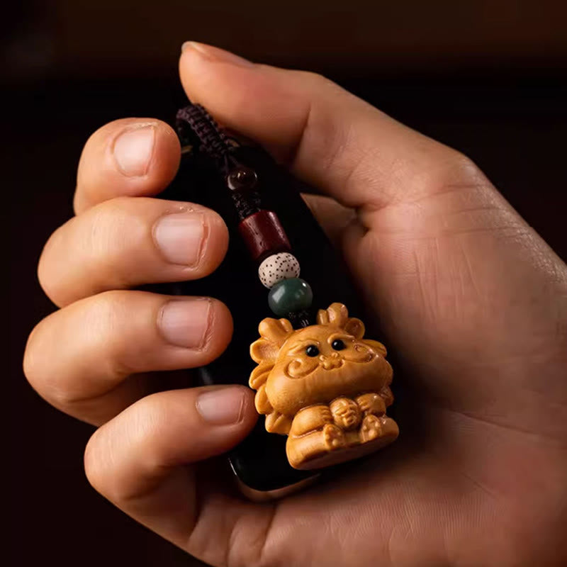 Nimara Ritual Year Of The Horse Red Sandalwood Star Moon Bodhi Seed Blessing Key Chain