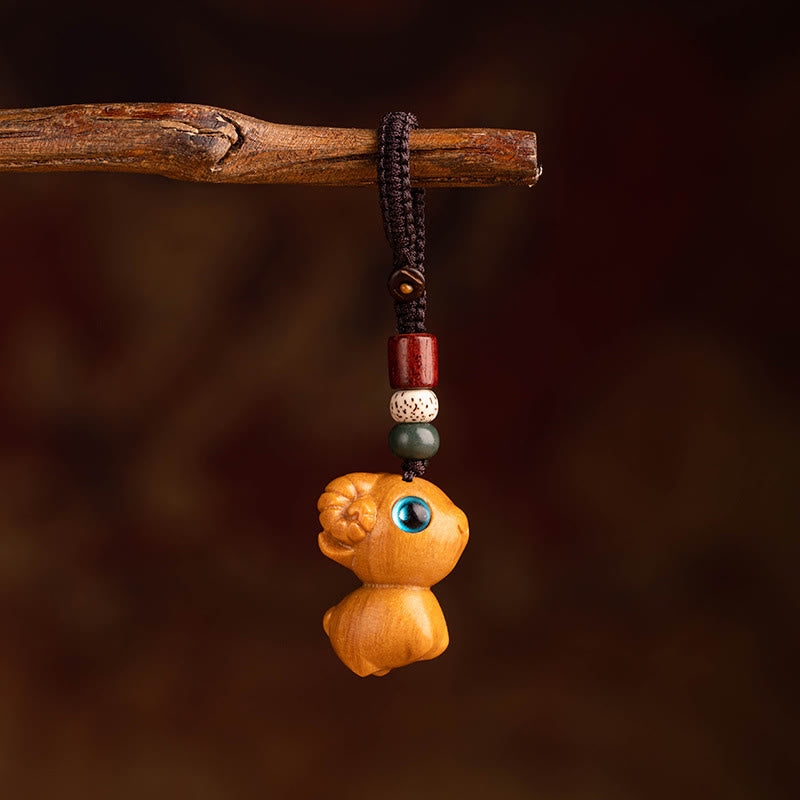 Nimara Ritual Year Of The Horse Red Sandalwood Star Moon Bodhi Seed Blessing Key Chain