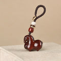 Nimara Ritual Year Of The Horse Small Leaf Red Sandalwood Balance Key Chain