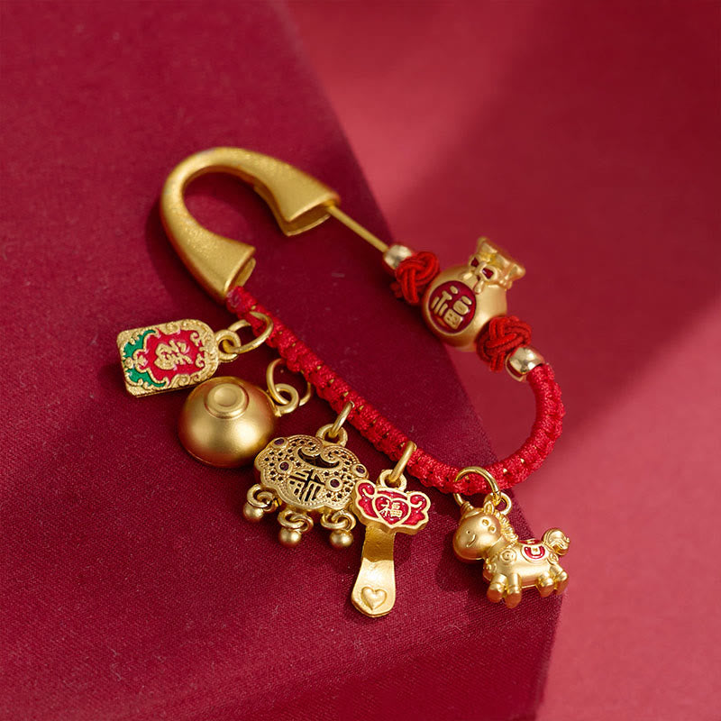 Nimara Ritual "Wishing You Fortune and Good Luck" Year of the Horse Brooch Includes Gift Message Card