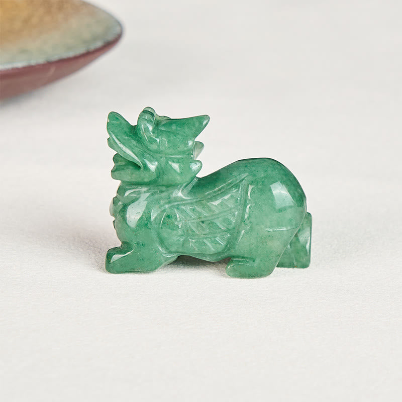 Nimara Ritual "Choose Wisely" Natural Small PiXiu Green Aventurine Luck Decoration Includes Gift Message Card