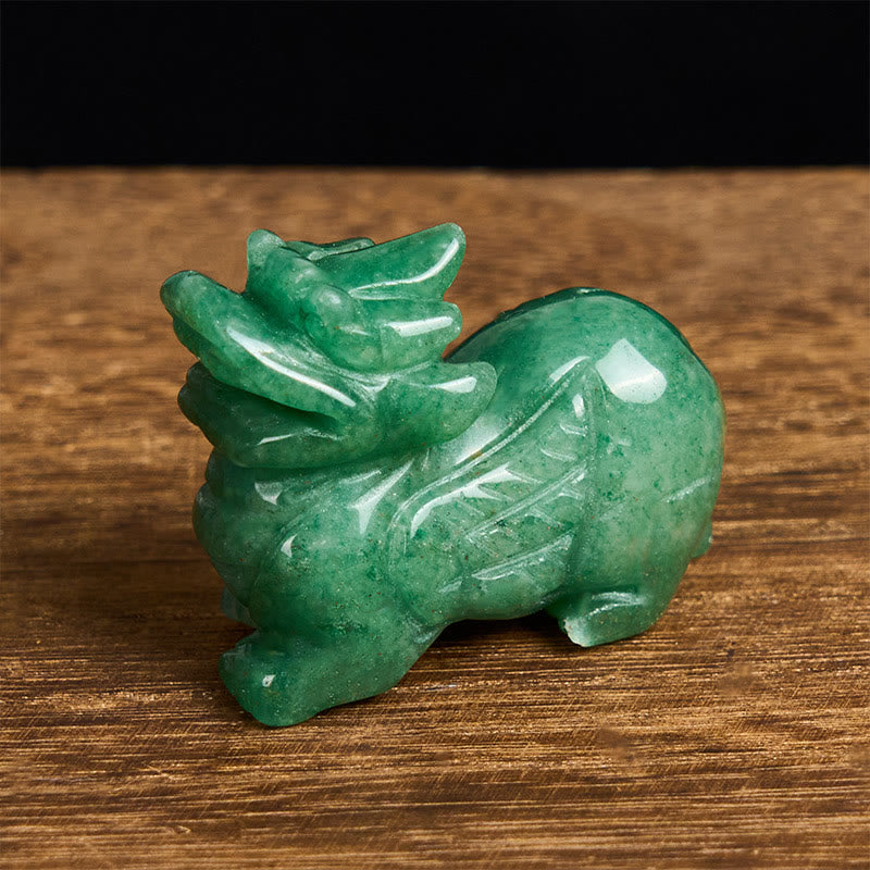 Nimara Ritual "Choose Wisely" Natural Small PiXiu Green Aventurine Luck Decoration Includes Gift Message Card