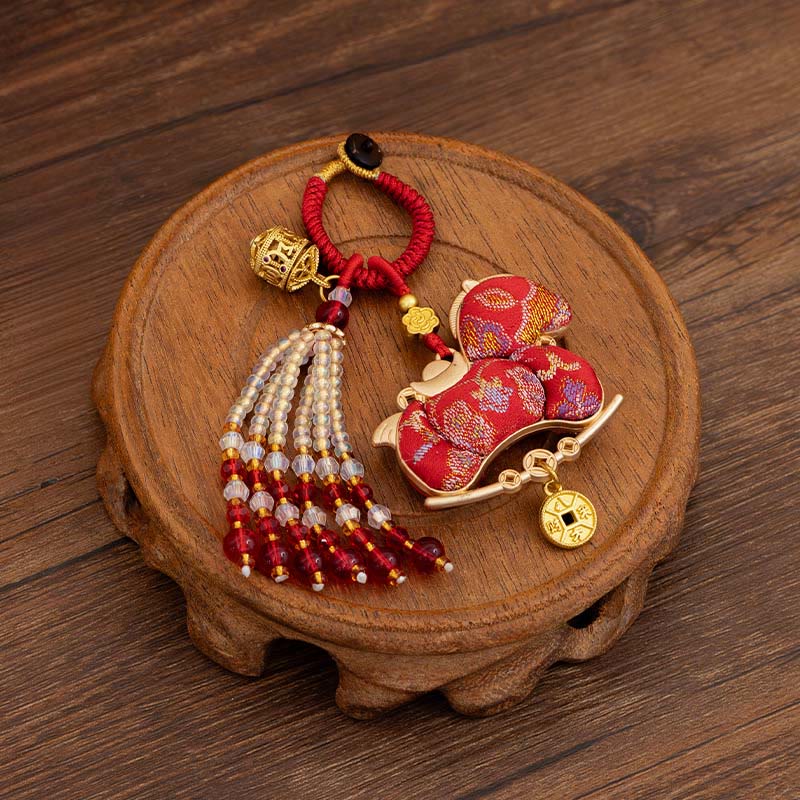 Nimara Ritual Year Of The Horse Embroidery Prosperity Key Chain