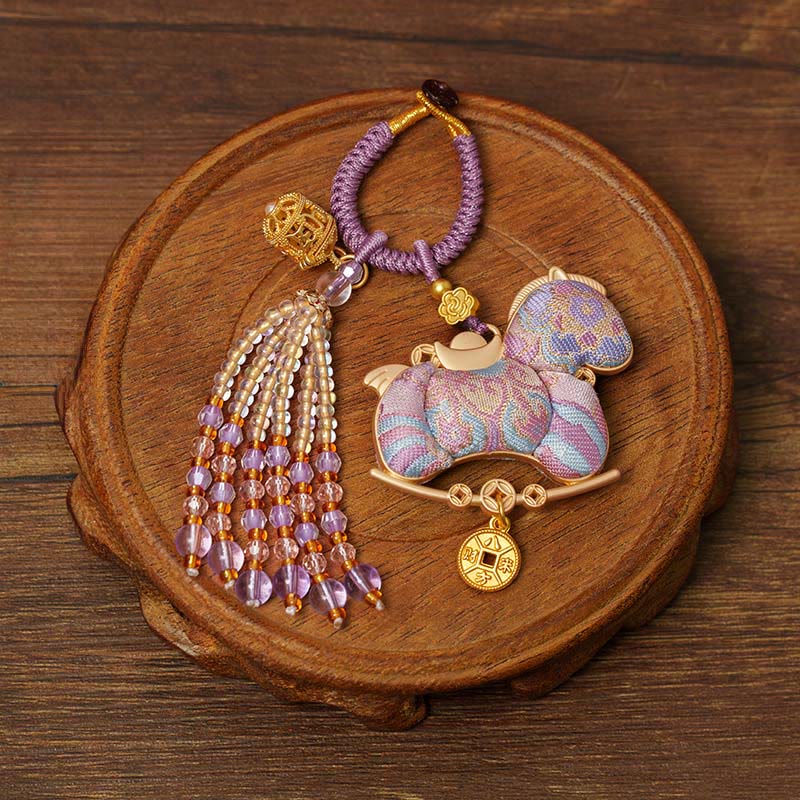 Nimara Ritual Year Of The Horse Embroidery Prosperity Key Chain