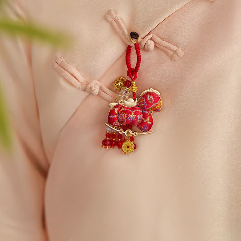 Nimara Ritual Year Of The Horse Embroidery Prosperity Key Chain