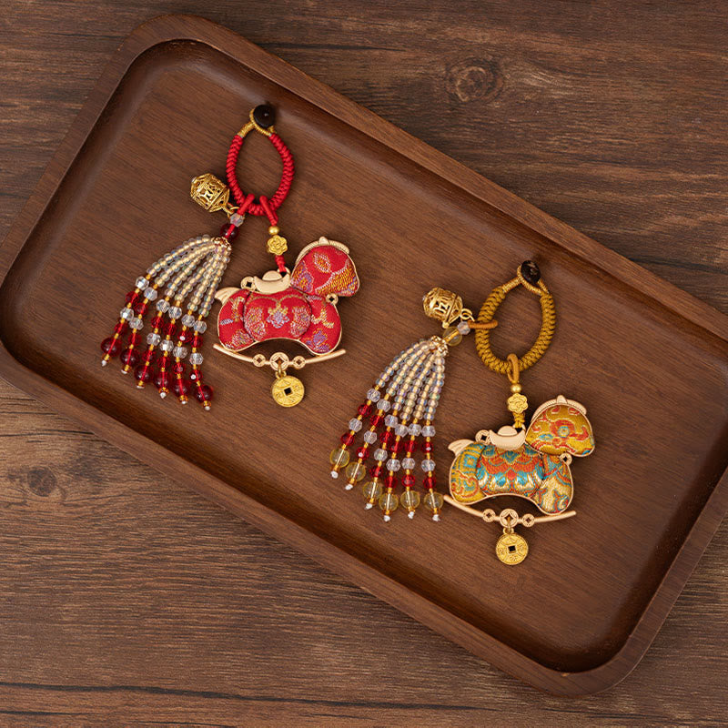 Nimara Ritual Year Of The Horse Embroidery Prosperity Key Chain