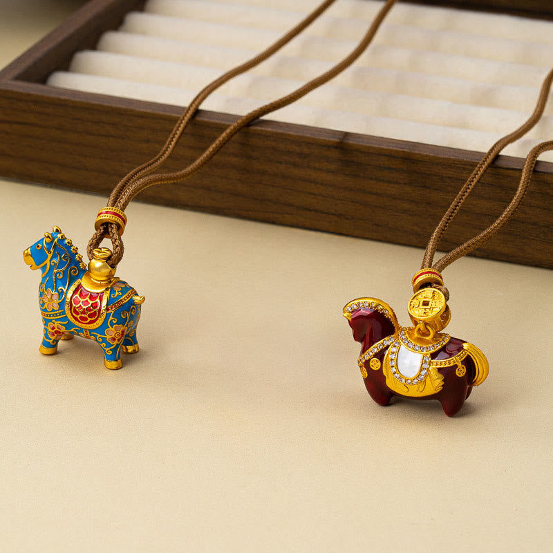 Nimara Ritual Year Of The Horse Copper Wealth Necklace Pendants