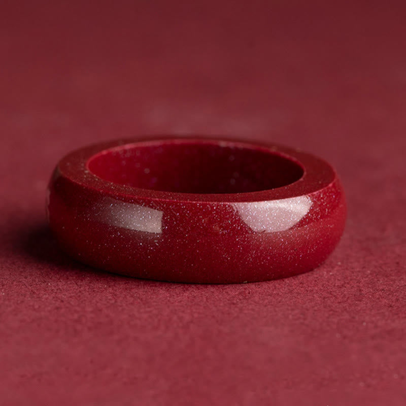 Nimara Ritual Chinese Zodiac Year Of The Horse Cinnabar Blessing Ring
