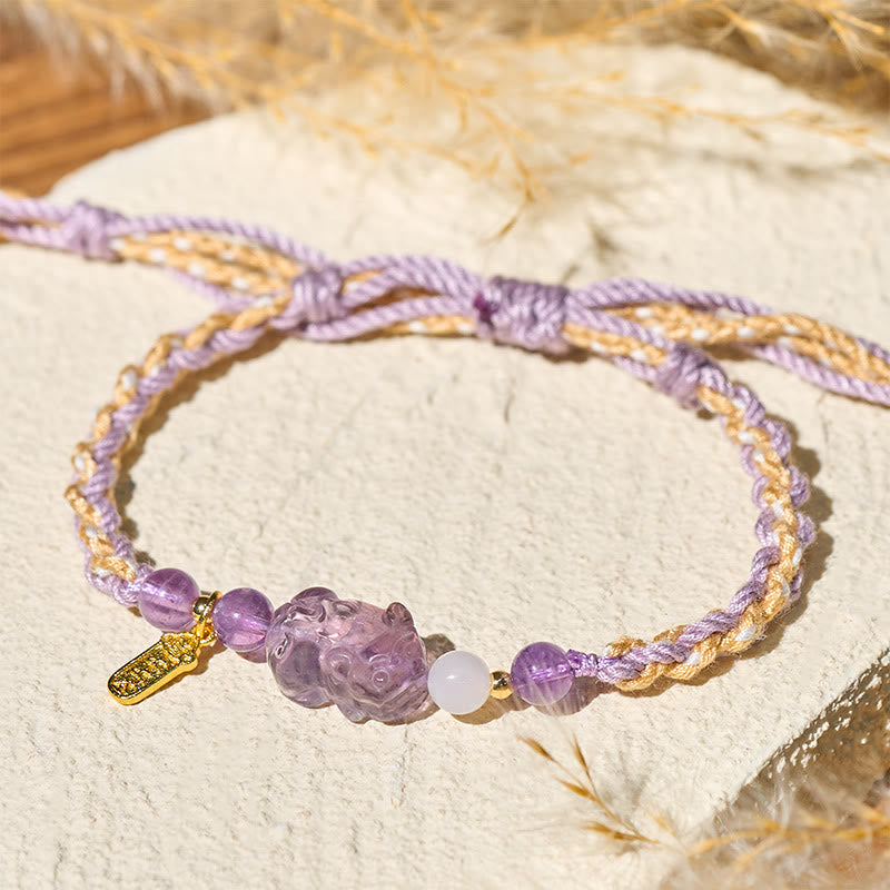 Nimara Ritual Amethyst Pixiu Balance Lucky Bracelet
