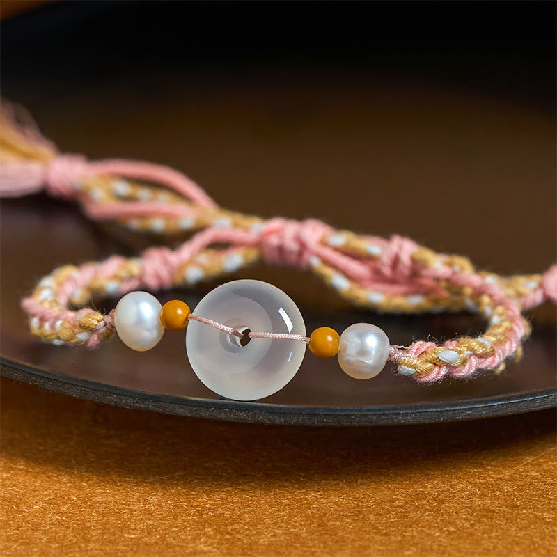 Nimara Ritual Chalcedony Peace Buckle Positive Bracelet