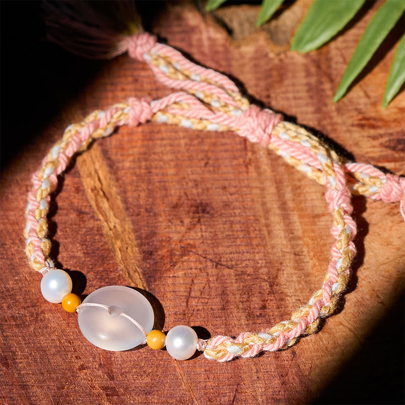 Nimara Ritual Chalcedony Peace Buckle Positive Bracelet