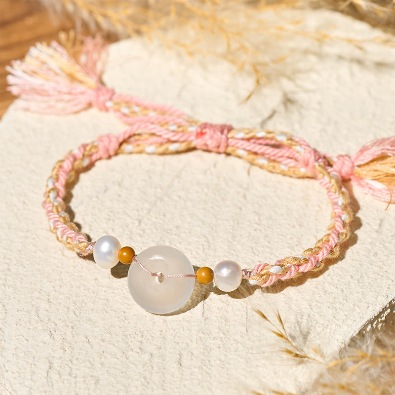 Nimara Ritual Chalcedony Peace Buckle Positive Bracelet
